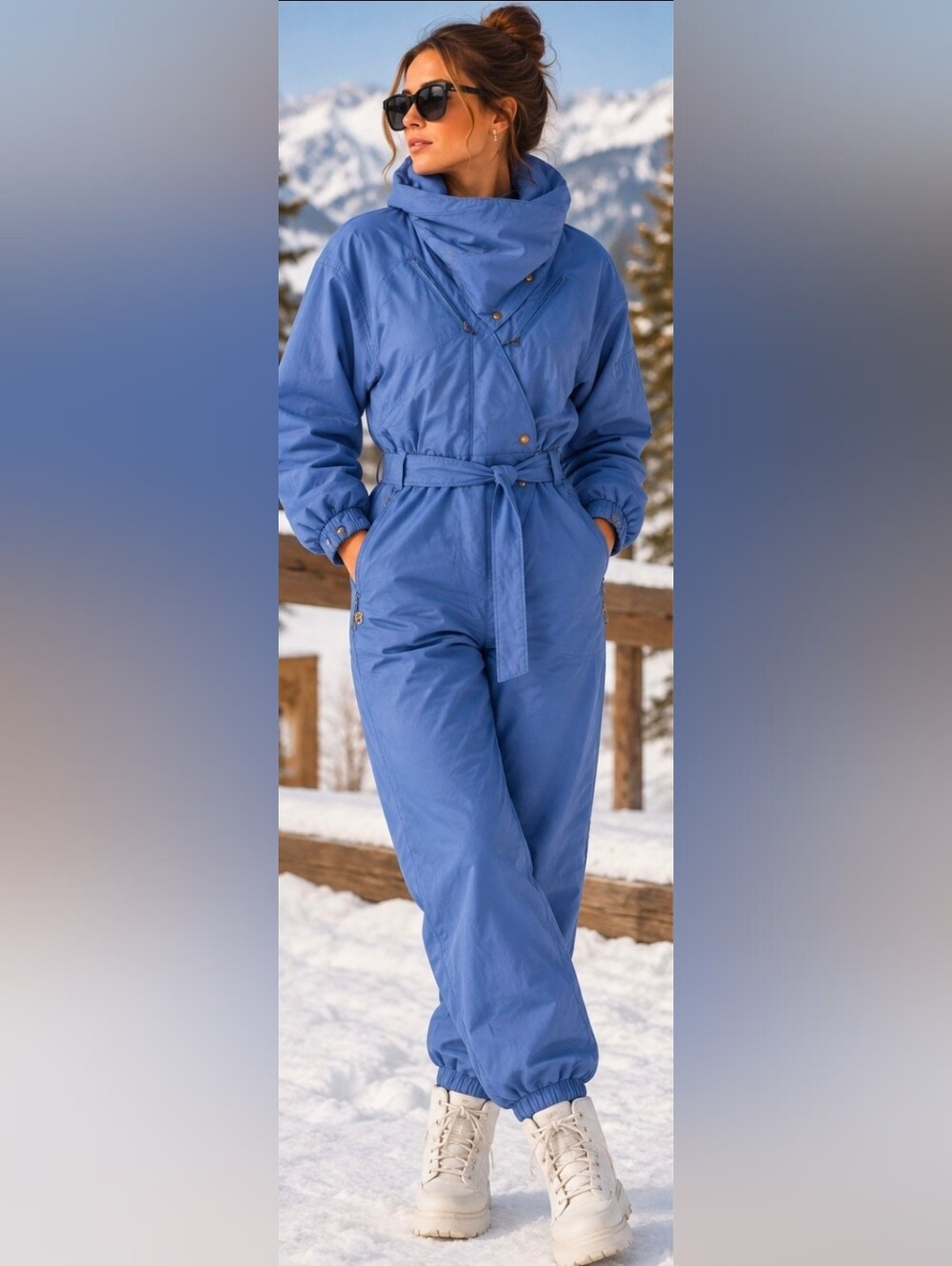 Vintage Bogner One Piece Ski Suit Retro 80's/90's Women Sz 38